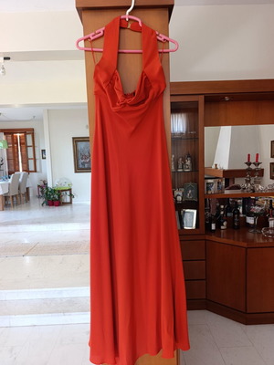 Max Mara silk dress size 42, orange