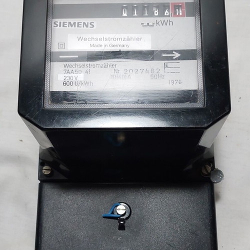 Siemens Electric Meter 7AA50 41 like new, made in Germany