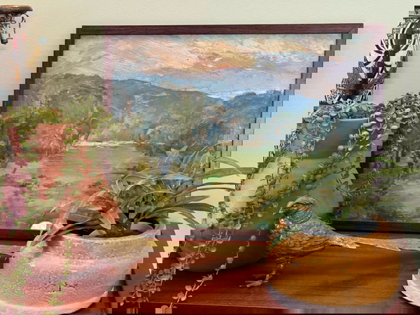 πίνακας τοπίο με λάδι υπογεγραμμένο