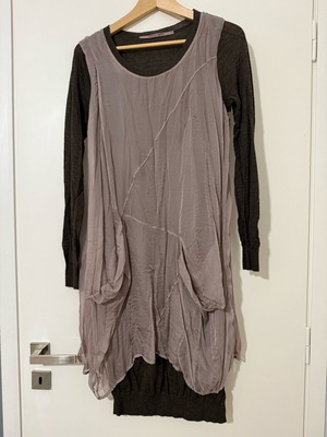 Angela Davis dress like new, brown, size L