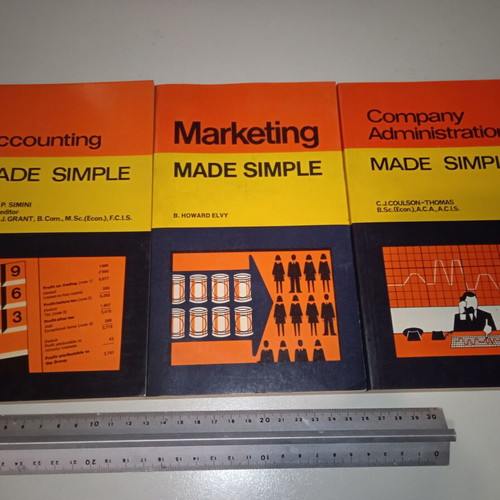 Made Simple Vintage Book Set used, Company Administration Marketing Accounting
