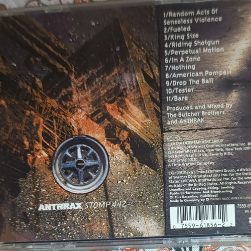 Anthrax Stomp 442 CD like new, thrash metal