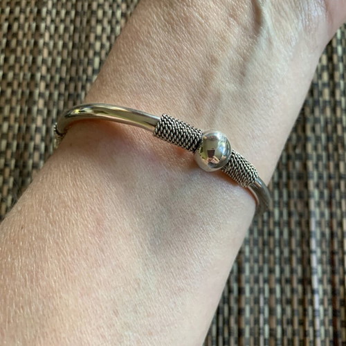 Silver handmade bracelet new, boho style, 925 sterling