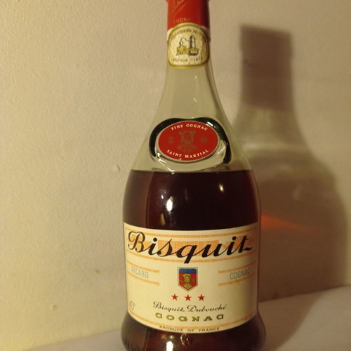 Cognac Bisquit collectible old bottle 60's - 70's new