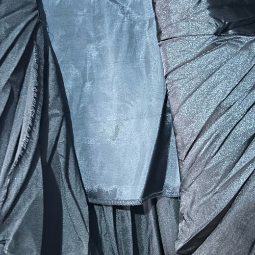Satin black skirt large used
