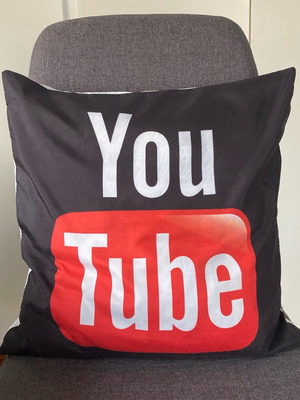 YouTube pillow like new, as shown with filling