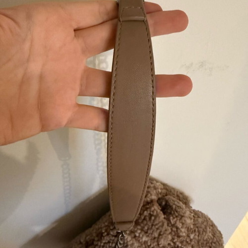 Zara shoulder bag made of synthetic fur like new, beige brown