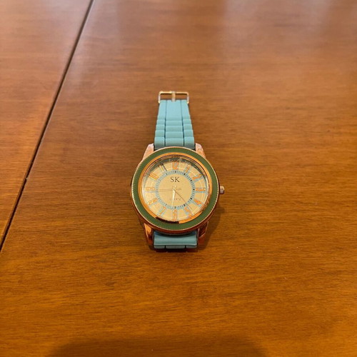 SK women's wristwatch new with silicone strap