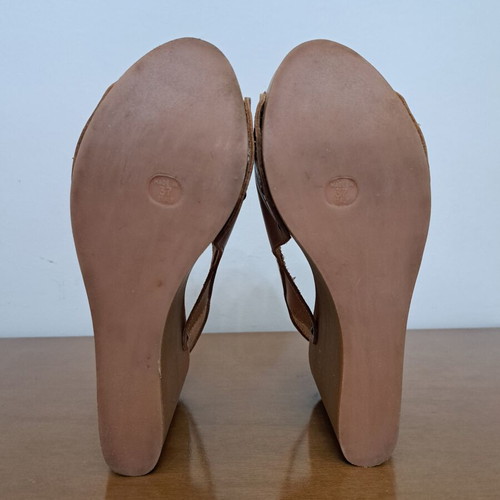 Antidoti Sara Zeppa Wooden Wedges Size 37 Like New