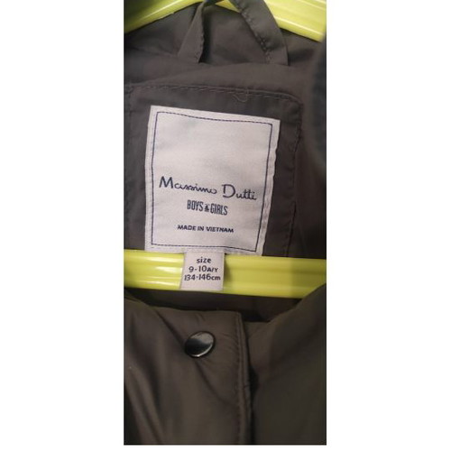 Massimo Dutti kids down jacket like new, gray, size 9-10