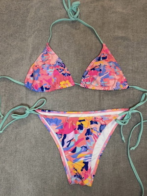 Shein bikini swimsuit new, colorful with ties