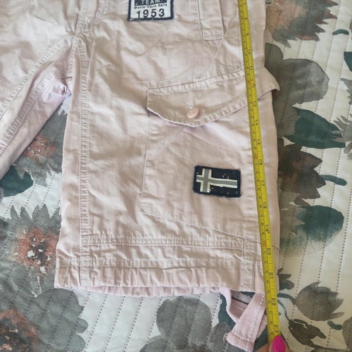 Geographical Norway Monte Carlo cargo shorts, men's size M, pink cotton