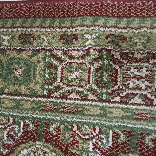 Wool runner rug by the meter with beautiful colors and pattern