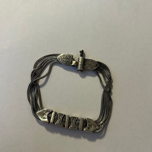 Silver and gold bracelet like new 925 and 22k