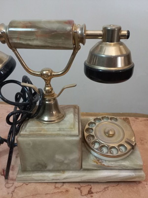 Vintage alabaster telephone like new