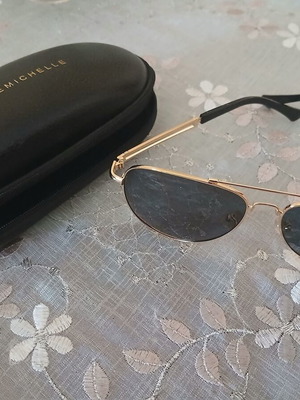 Blancemichele men's sunglasses like new, gold with black tips