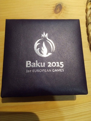 Baku 2015 European Games commemorative silver rhythmic gymnastics like new