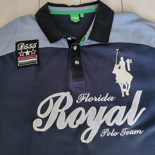Vintage men's Polo long-sleeve shirt D555 5XL like new