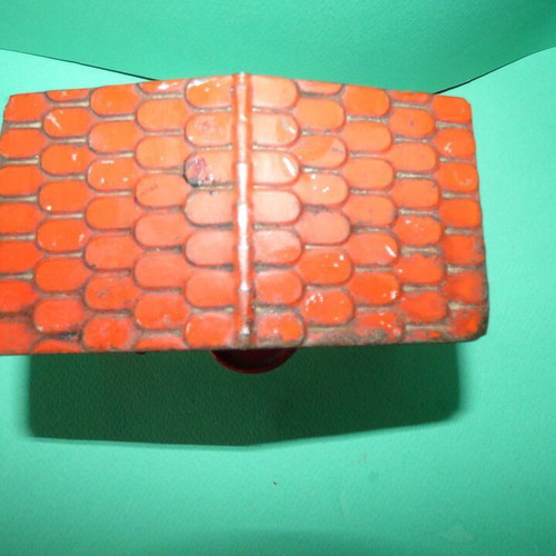 Fino tin money box used, missing bottom lid