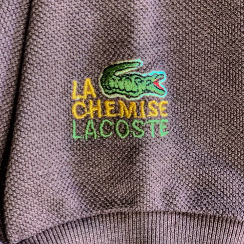Lacoste La Chemise Polo shirt like new, brown, size M