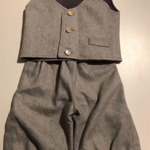 Wool Christening Set 4 Pieces Vintage Premium Toddler Size
