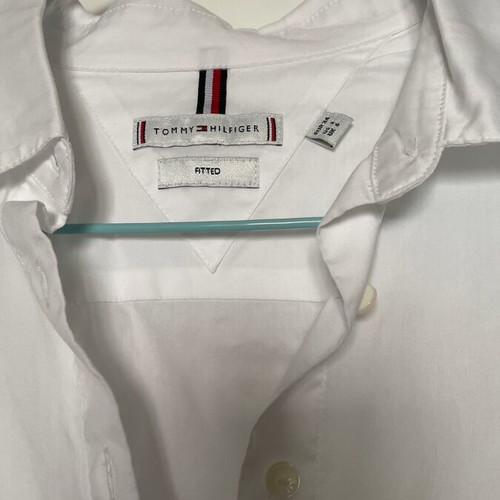 Tommy Hilfiger white shirt like new, slim fit