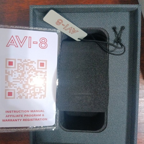 Avi-8 Pilot Watch new, leather strap, blue
