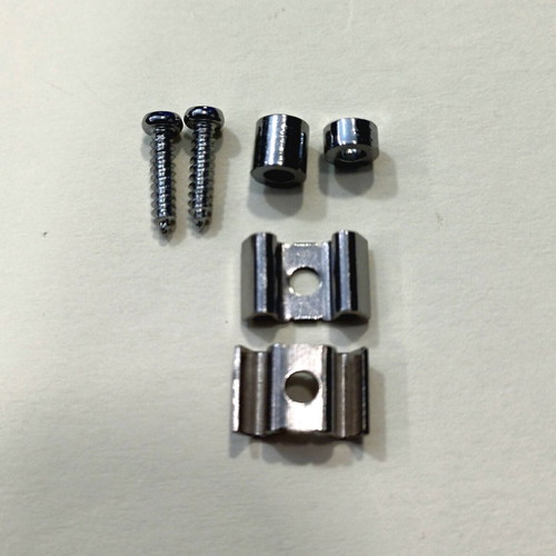 Set of Chrome Guitar String Trees with 5mm & 2.5mm Spacers