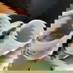 Винтидж керамична халба за бира Goslar 0.5L нова с подарък малка халба