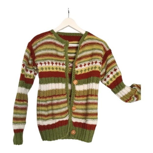 Handmade cardigan with wooden buttons size S like new