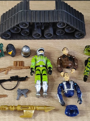 Φιγούρες GI Joe μεταχειρισμένες, πακέτο με αξεσουάρ και σπασμένα μέρη