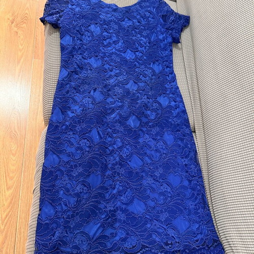 Blue lace dress Assy Fashion like new, evening size 58
