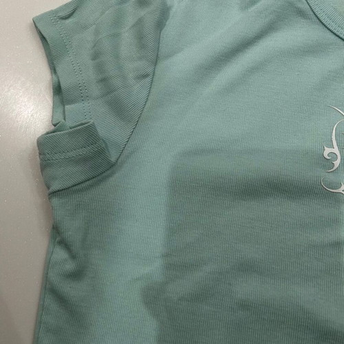 Βαμβακερό μπλουζάκι Bershka σε άριστη κατάσταση, μέγεθος S, τιρκουάζ