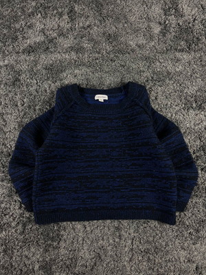 Calvin Klein Knit Sweater σαν καινούργιο, γυναικείο πουλόβερ XS, μαύρο και μπλε