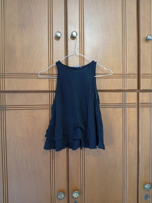Women's sleeveless top Zara size M used, black