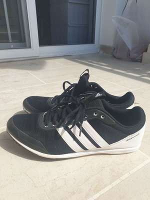 Adidas running shoes used, size 42, black with spikes