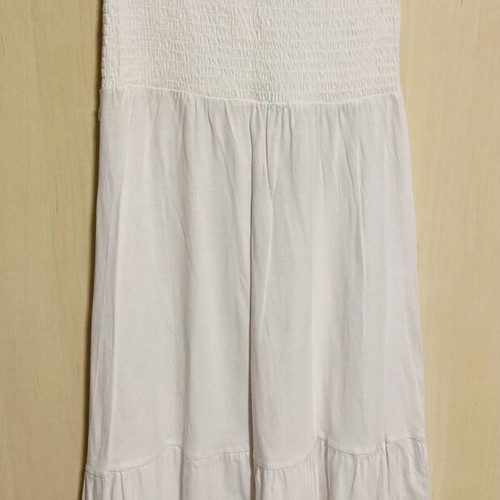 Celestino White Strapless Cotton Dress new