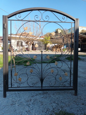Entrance gate door for yard fence new, exhibition model