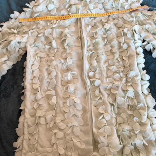Zara Petal Coat New, Size M, Pastel Color