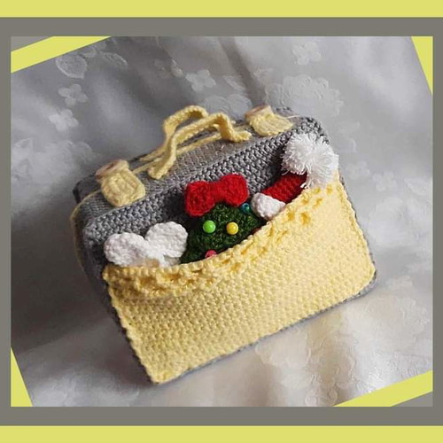 Suitcase with Mouse new with Christmas accessories