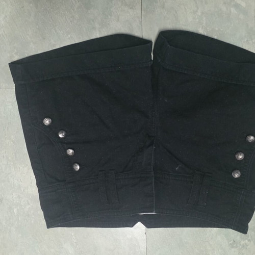 Stradivarius black denim shorts size S like new