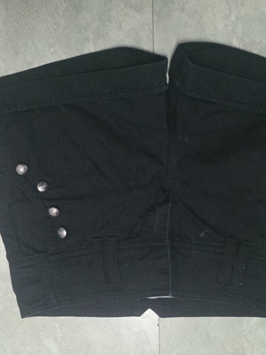 Stradivarius black denim shorts size S like new