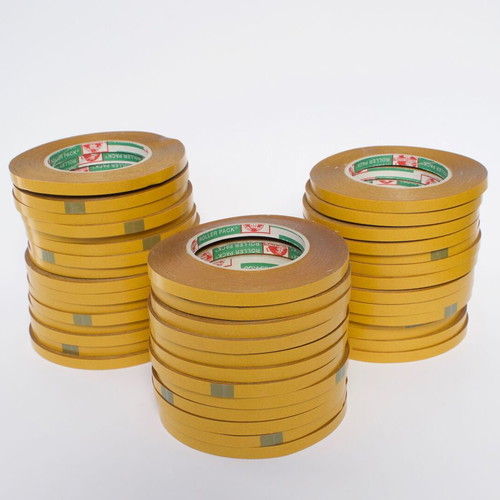 Double-sided adhesive tapes new, pack of 36 rolls 0.9cm x 10m