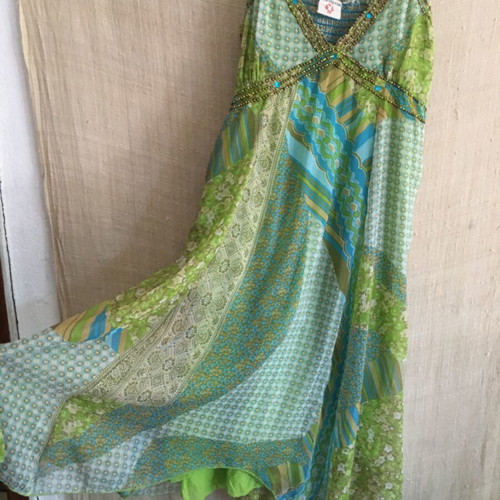 Y2K fairy midi dress with beads, Indian emporium, size M