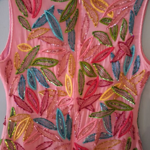 Embroidered blouse pink, like new, size M