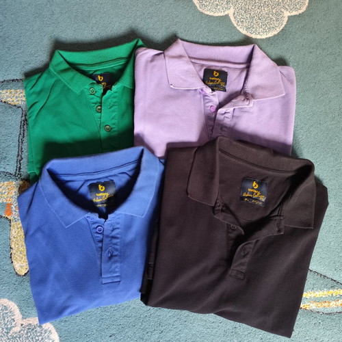 Polo shirts used, set of 4, XXL, multicolor