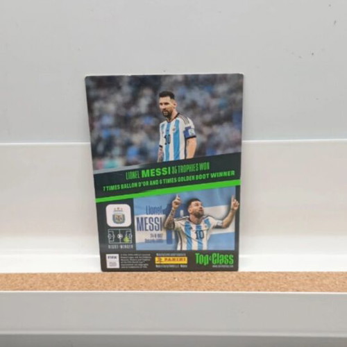Lionel Messi Unbeatable 2023 collectible card like new