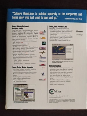 Caldera Open Linux 2.3 with Partition Magic 4.0