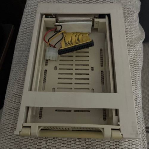 IDE HDD tray used with fan and lock button for retro PC