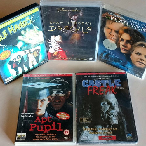 90s Horror DVD Set of 5, like new, with subtitles